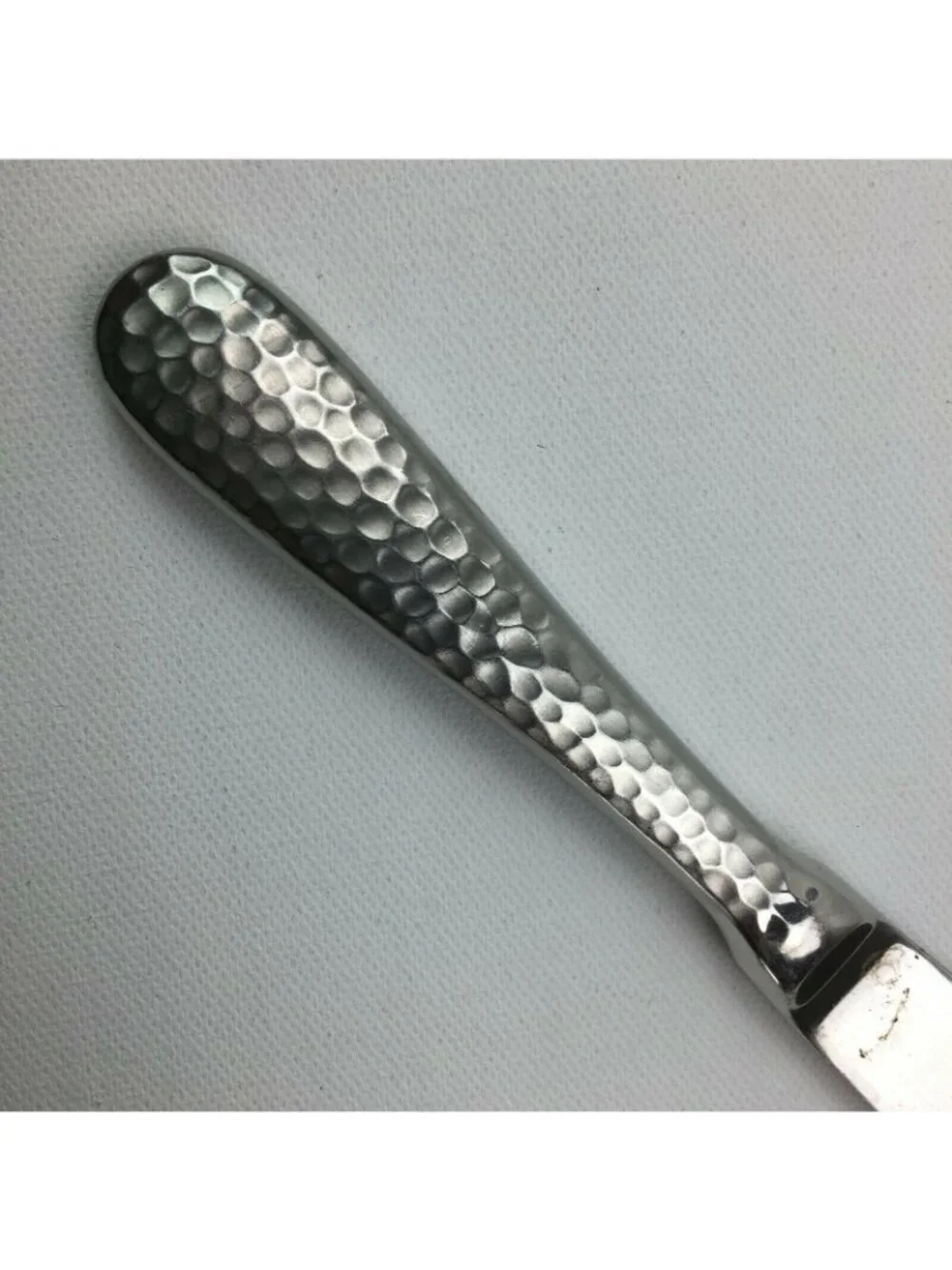 7 Dinner Knives Wallace Brooklyn Hammered 18/10 Stainless Serrated
